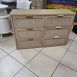 Boho Style 6-Drawer Dresser