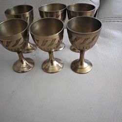 Small Brass Shot Cups