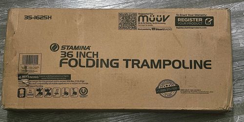 Stamina 36-Inch Folding Trampoline / Rebounder (Model 35-1625H) - New in Box