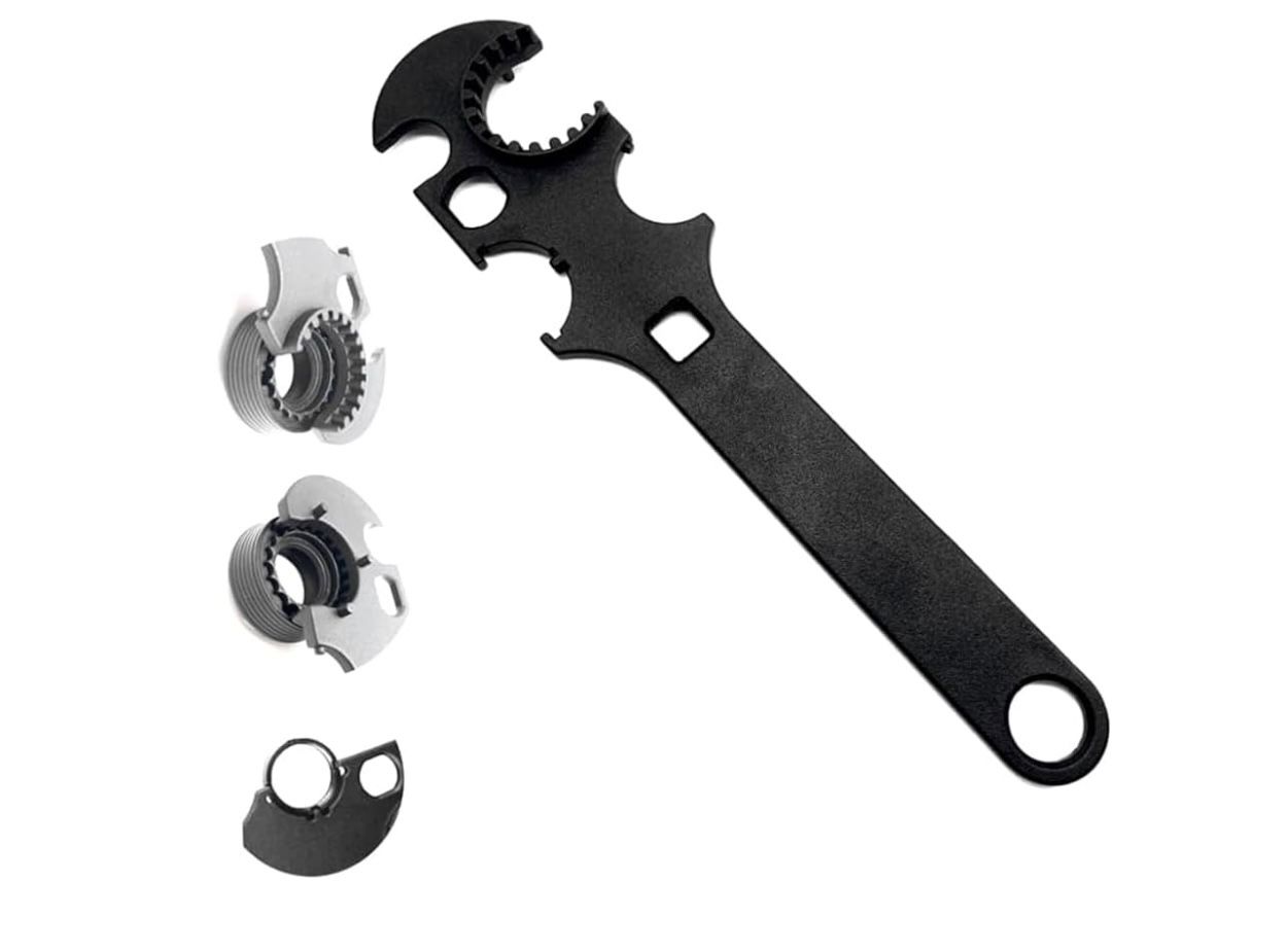 Heavy Duty Steel Armorers Wrench Multi Hand Tools Castle Nut Barrel Accessories