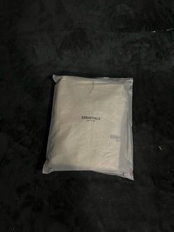 Essential fear of god dark oatmeal hoodies sizes small and d medium.
