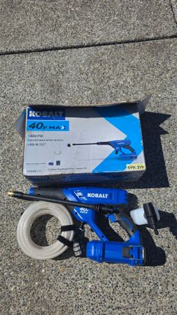 Kobalt 40V Cordless Portable Power Cleaner / Pressure Washer