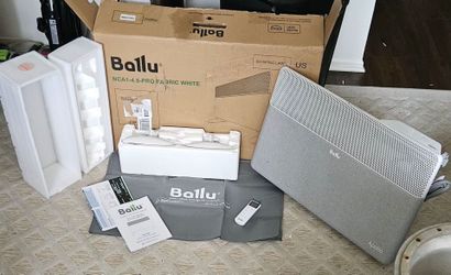 Ballu Apollo NCA1-4.5-PRO Fabric White Portable Electric Space Heater – Brand New in Box