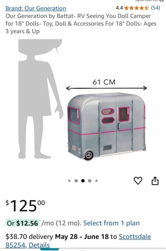 Traila Para Muñecas Generation Doll