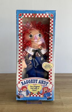 Raggedy Andy 1996 Rag Doll Hasbro 12" Dressed Vintage Plush Toy NEW IN BOX NIB!