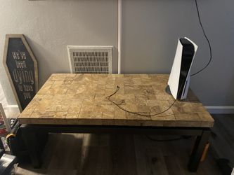 Stone Coffee And End Table