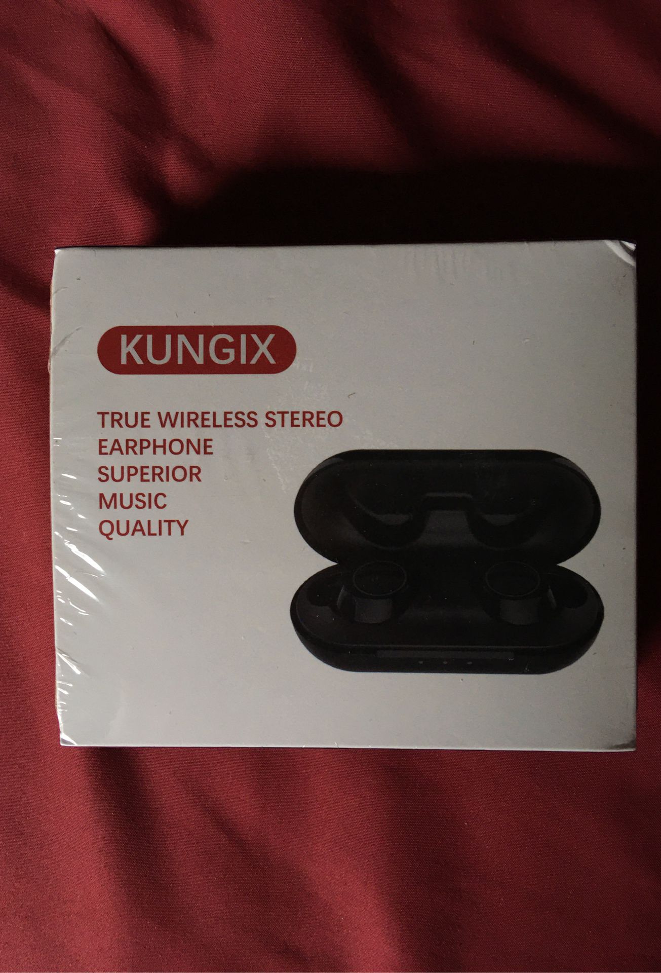 Wireless Earbuds KUNGIX Bluetooth 5.0 True Wireless Headphones, Deep Bass 3D Stereo Sound Touch Mini Noise Can