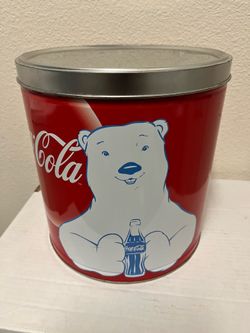 (2) - Large - Coca-Cola Tins - (Collectable)  $ 5 - Each   Excellent Condition