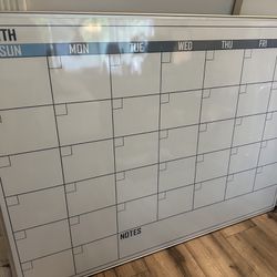 HUGE White board Calendar