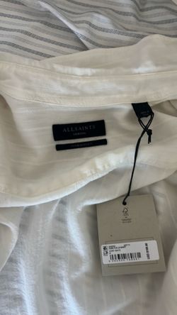 All saints shirt long sleeve button up oversized fit medium