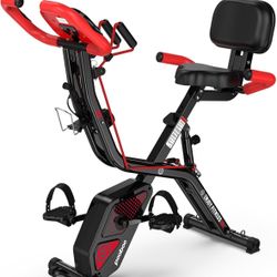 Folding static bicycle