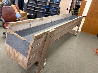OBO Handmade Wooden Carpetball Table With Wheels