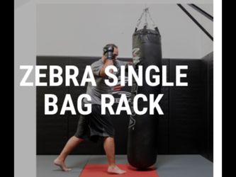 Zebra Brand Bag Rack For Muay Thai,Boxing & Many More Training Disciplines ( See Picks For Details)