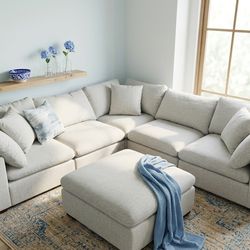 Thomasville Cream Sofa Sectional + Lowell + Costco + Unboxed