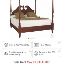 Queen Size Wooden Bed Frame 