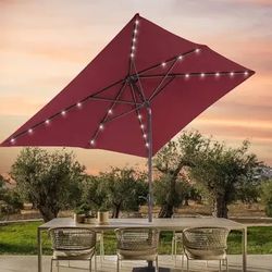 brand new solar umbrella 7feet by 10 feet 