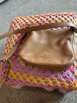 Coach Tan Leather Ellie File Bag