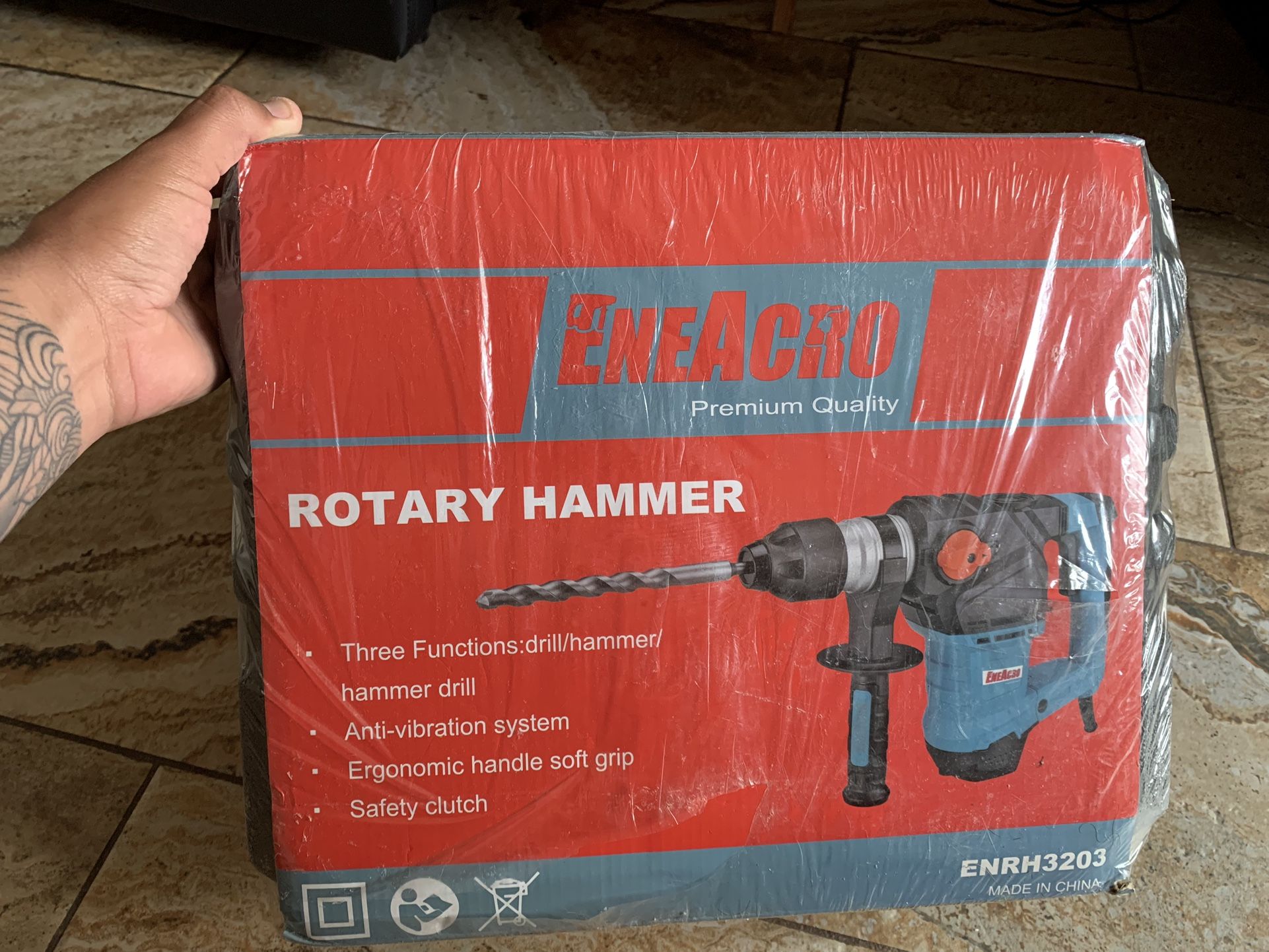 Brand New Enacro Rotary Chipping Hammer