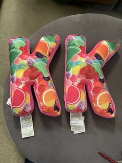 Justice foam bead “K” Scented Pillows 2 For $20