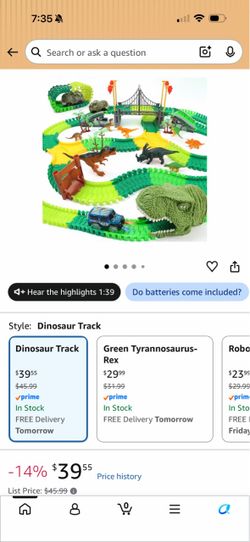 Dinosaur Car Track