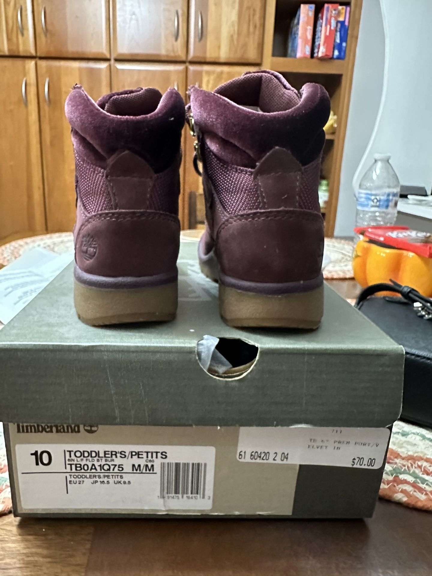 Timberland Field Boots 10C Burgundy 