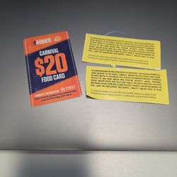 2 Grounds admission tickets + food card