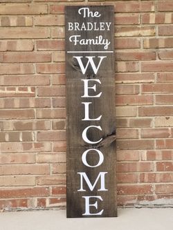 Personalized Custom Welcome Porch Signs