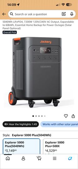 Jackery 5000 plus