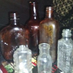 Antique Glass Bottles 6 - Different Brands