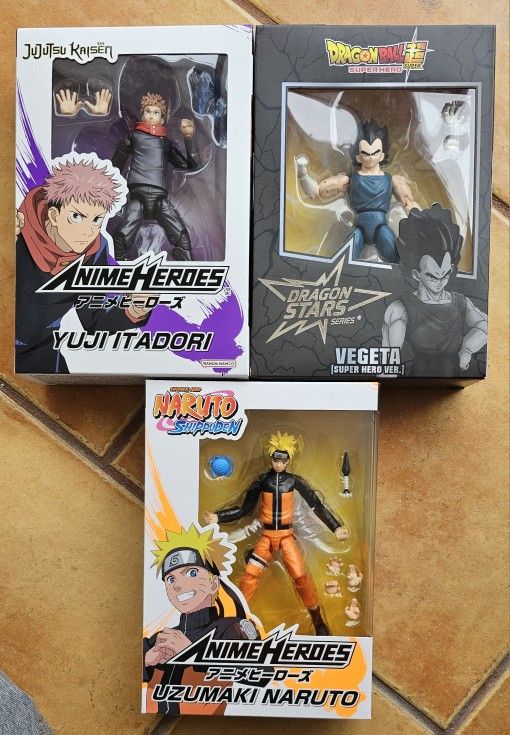 Uzimaki Naruto, Vegeta, Yuji Itadori , DragonBall Super,,shippuden,,jujutsu Kaisen