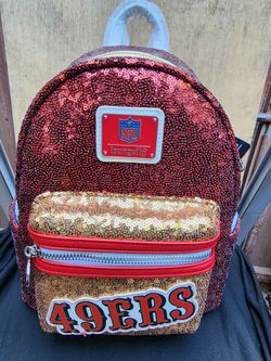 Loungefly NFL San Francisco 49ers Sequin, Rare Mini Backpack
