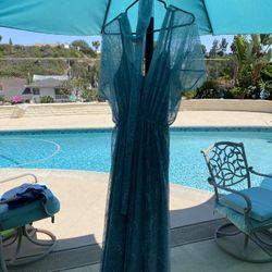 Lace Maxi Dress Long - 3 Pc