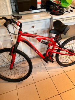 Red Huffy Tekton Bicycle