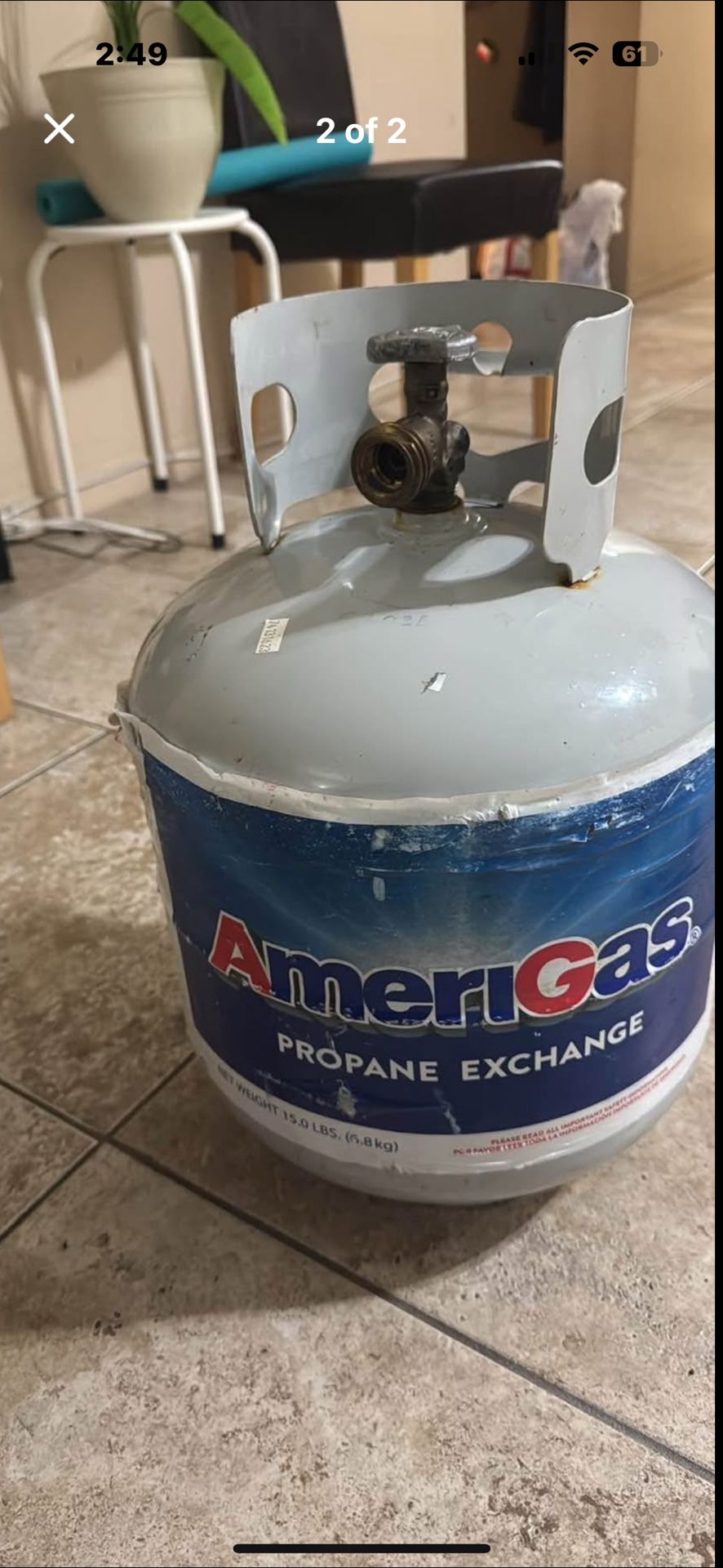 AmeriGas Propane Gas Cylinder