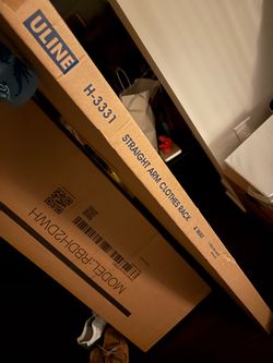 Uline H-3331 4-Way Straight Arm Clothes Rack