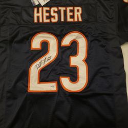 Hall Of Famer Devin Hester Autographed Pro Jersey