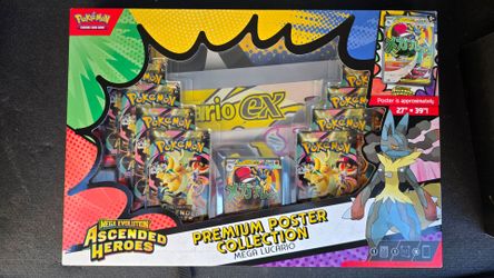 Mega Lucario Premium Poster Collection Ascended Heroes Pokemon TCG