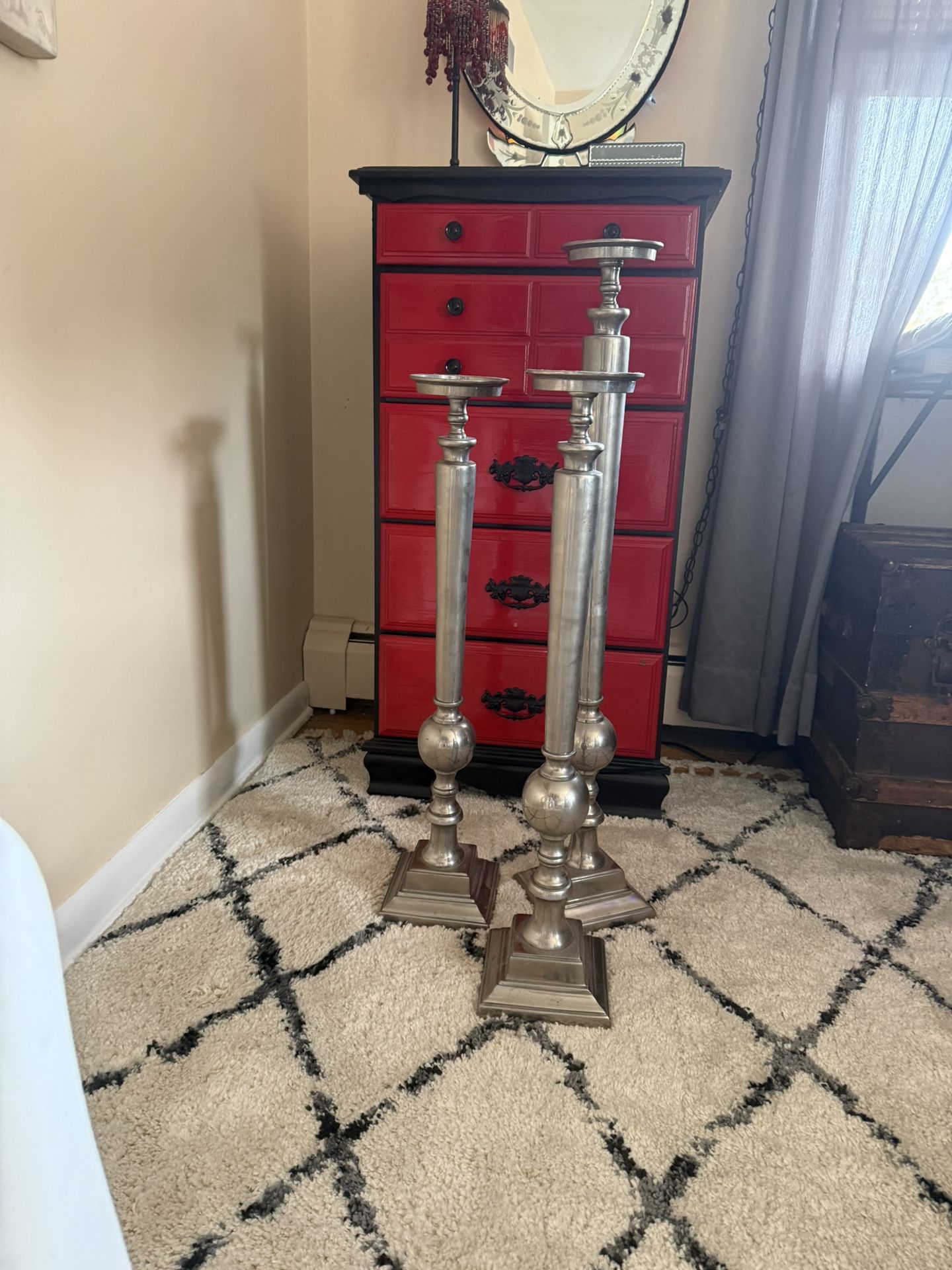 Tall Pillar Candleholders