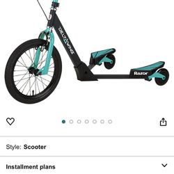 Razor DeltaWing Scooter Black/Mint Green