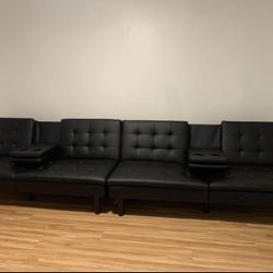 Black Leather Couch