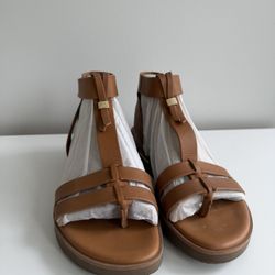 Brown Leather Gladiator Sandals