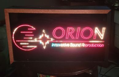 Orion Innovative Sound Reproduction LED Sign