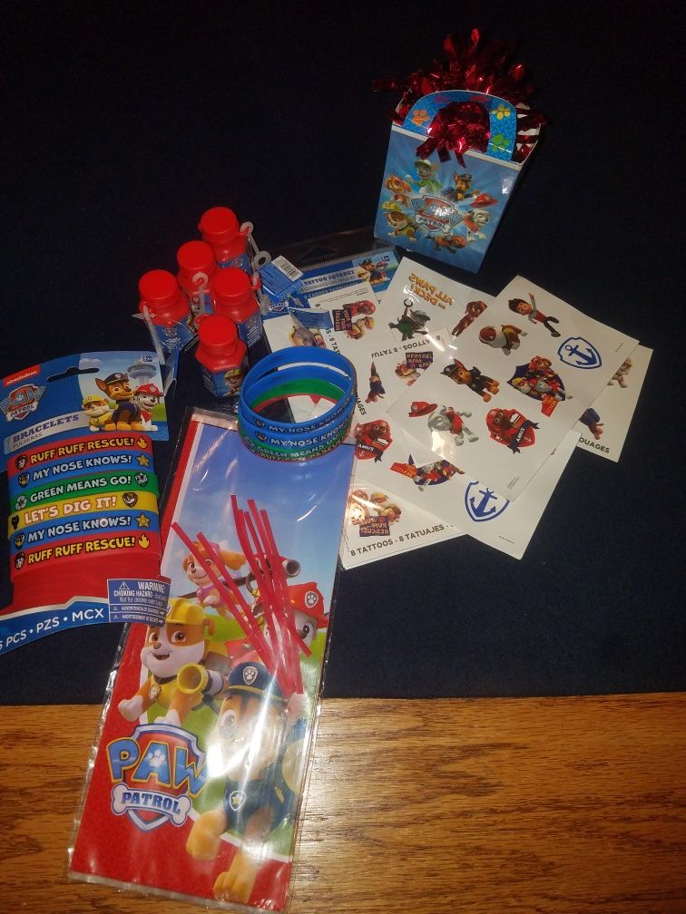 Paw Patrol party favors