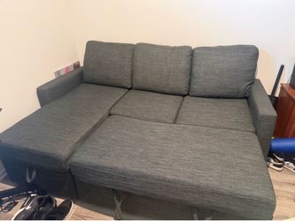 Sleeper Sofa Pullout- Charcoal Grey