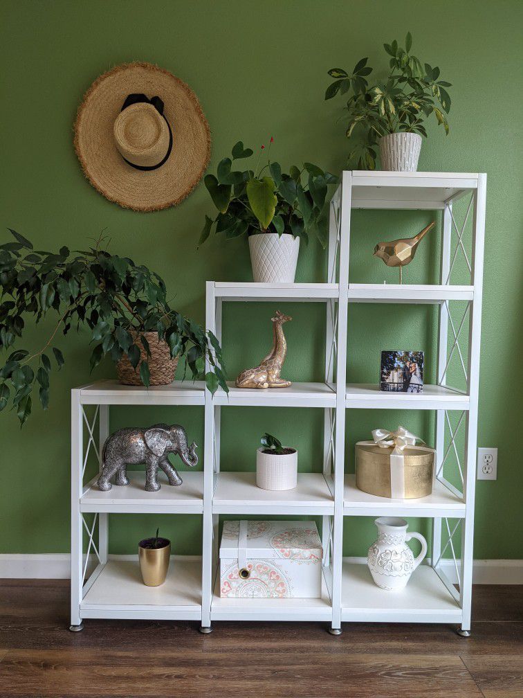 Shelf Unit | Bookshelf Ladder Corner | Bookcase Shelf Storage 