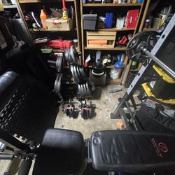 Bench,Weights Barbells 