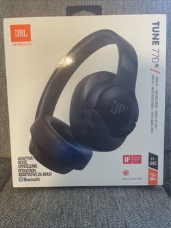 JBL Tune 770NC Adaptive Noise Cancelling Wireless Over-Ear Headphones Black
