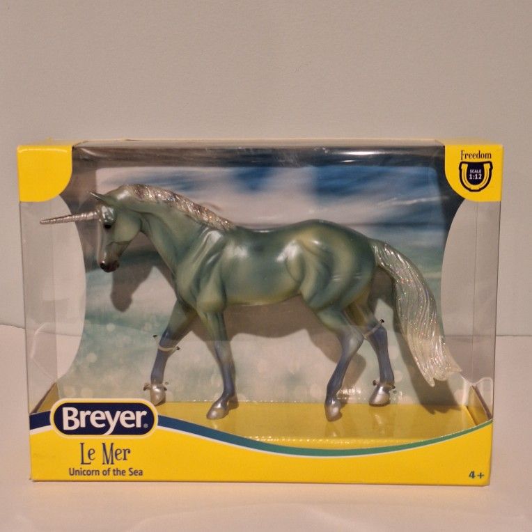 Breyer Mini Whinnies Series Freedom Le Mer Green Unicorn Of The Sea Seafoam