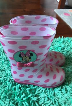 Toddler 8 minnie rain boots
