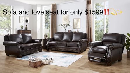 SOFA AND LOVE SEAT FOR ONLY $1599‼️💫